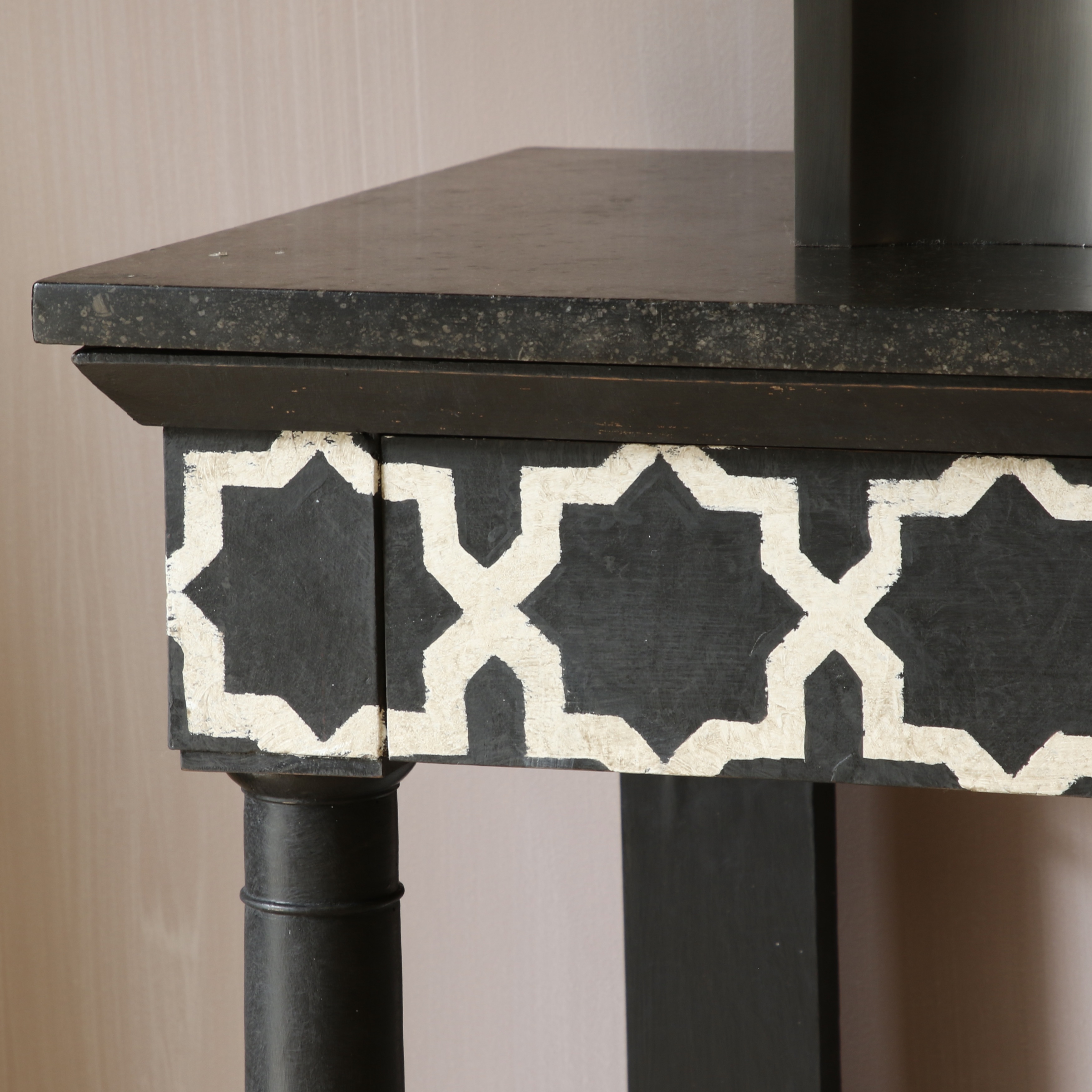 A Stenciled Empire Console